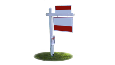 colonial sign post