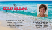 Keller Williams Business Card – horizontal - beach background image with agent photo - KW-1-BEACH