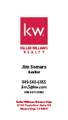 Keller Williams Business Card – Vertical - White - KW-10-White