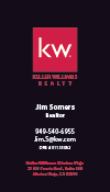 Keller Williams Business Card – Vertical - BLACK - KW-2-BLACK
