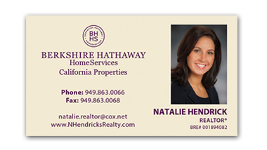 berkshire hathaway business cards - Horizontal - Business Card Template - V10-photo