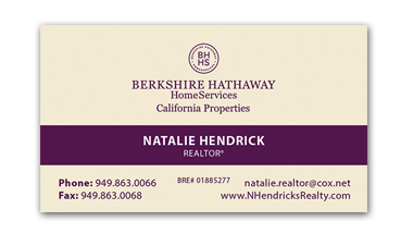 berkshire hathaway business cards - Horizontal - Business Card Template - V11