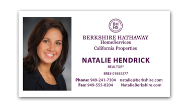 berkshire hathaway business cards - Horizontal - Business Card Template - V7-Photo