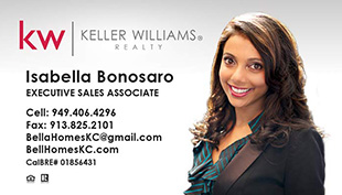 Keller Williams Business Cards – KW-13-WHT-PHOTO With New Logo