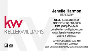 Keller Williams Business Cards – 21wht-A With New Logo