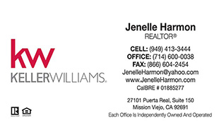 Keller Williams Business Cards – KW-21wht (White) With New Logo