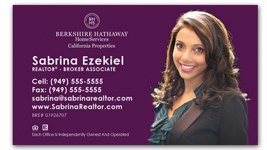 Berkshire Hathaway - Horziontal - Business Cards Template - V12-Photo