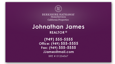 Berkshire Hathaway - Horziontal - Business Cards Template - V12