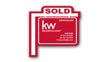 Keller Williams - Sign Post Magent with agent info - RED